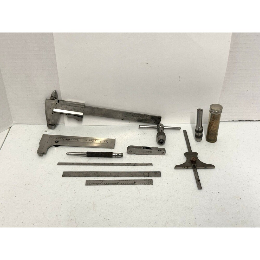 Machinist Lot Scale Tap Handle Edge Finder Depth Gage VTG Starrett Brown Sharpe